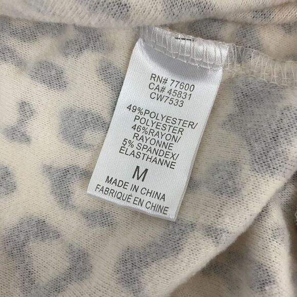 Chaser Top Pullover Animal Print Womens Long Sleeve‎ Crew Neck Top Size M - Picture 10 of 10